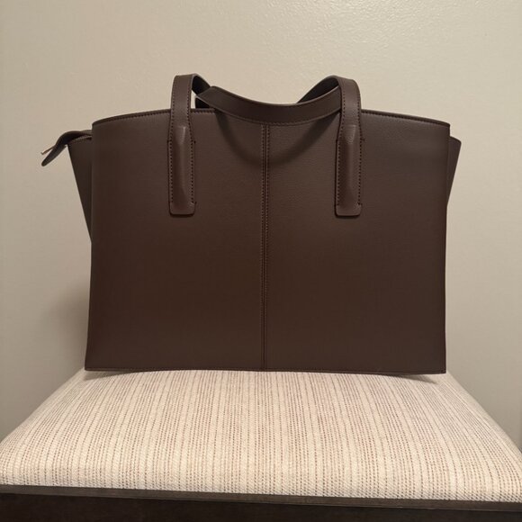 FRĒJA NYC Paloma Tote | Espresso Leather - Picture 3 of 7